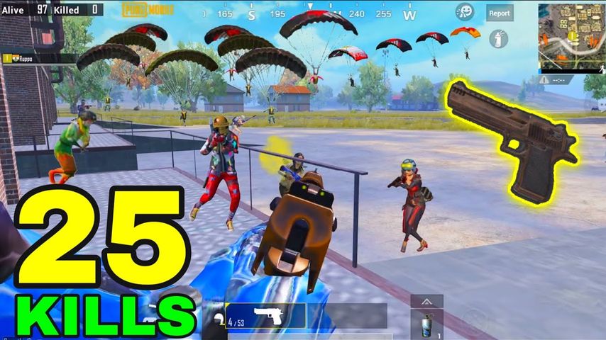 FULL PRO SQUADS vs PISTOL ONLY!! | 25 KILLS vs SQUADS | PUBG MOBILE | RUPPO