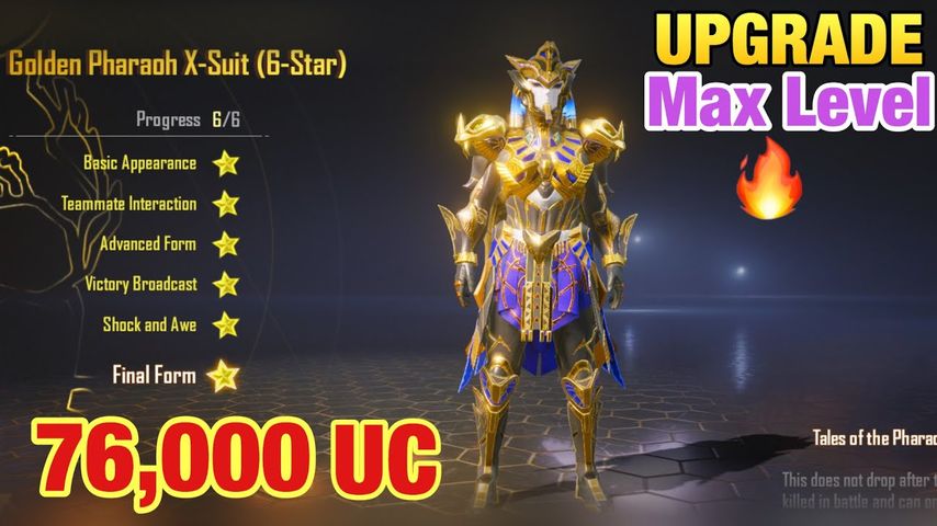 I Spent 76,233 UC For Upgrade PHARAOH to Max Level | PUBG MOBILE | TACAZ